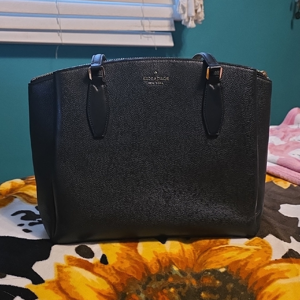 Kate Spade Black Textured Tote